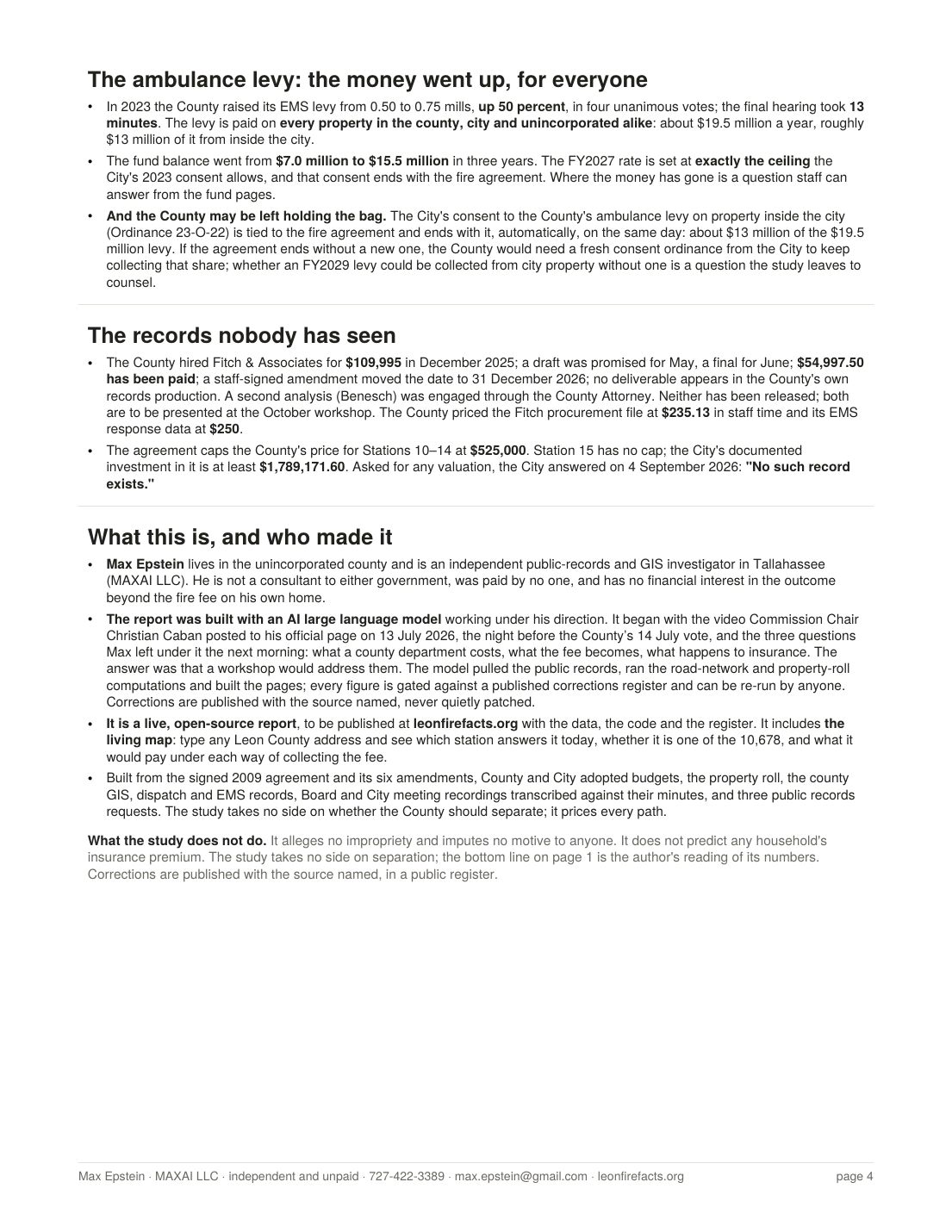 Media brief, page 4 of 4